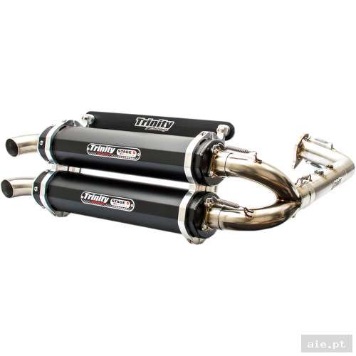 Part Number : 18300400 EXHAUST DL RZR XP T BK