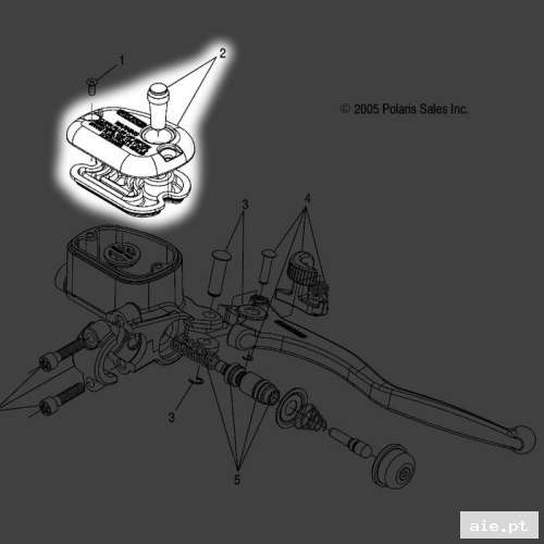 Part Number : 2202405 KIT-MSTR CYL CAP HB3P  - Peça Polaris