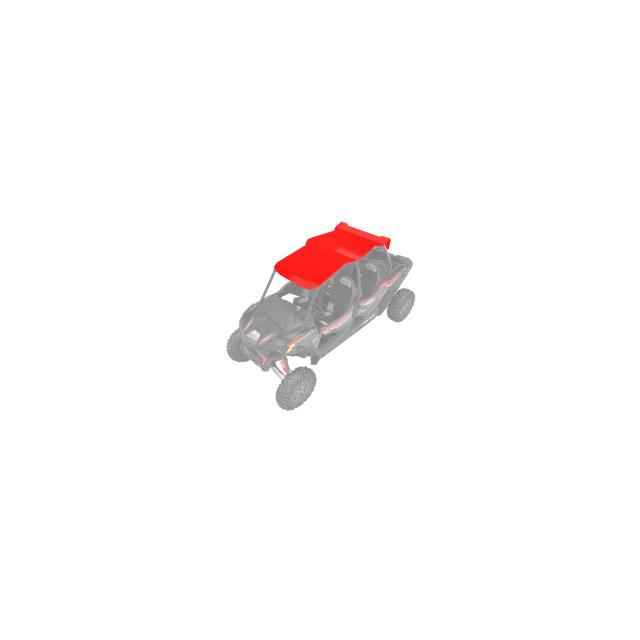 Part Number : 2881592-293 K-ROOF AL RZN4 INDY RED  - PEÇA POLARIS