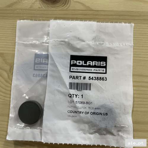 Part Number : 5438863 BUTTON CLUTCH .75(20.4MM)  - Peça Polaris